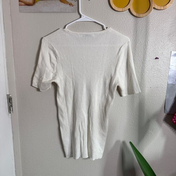 Equipment Femme Short Sleeve Knit Top S - Picture 3 of 5